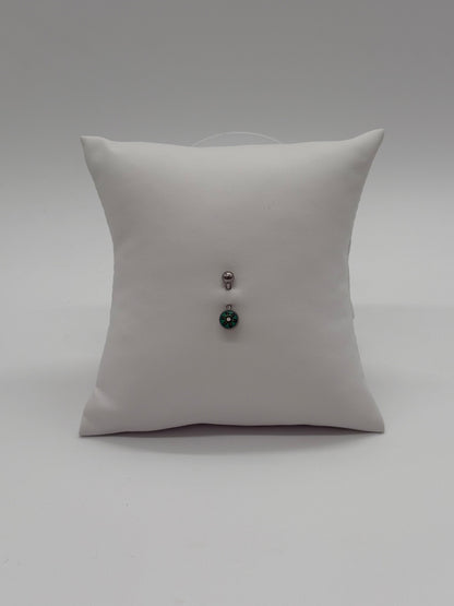 Titanium Snowflake Logo Belly Button Ring