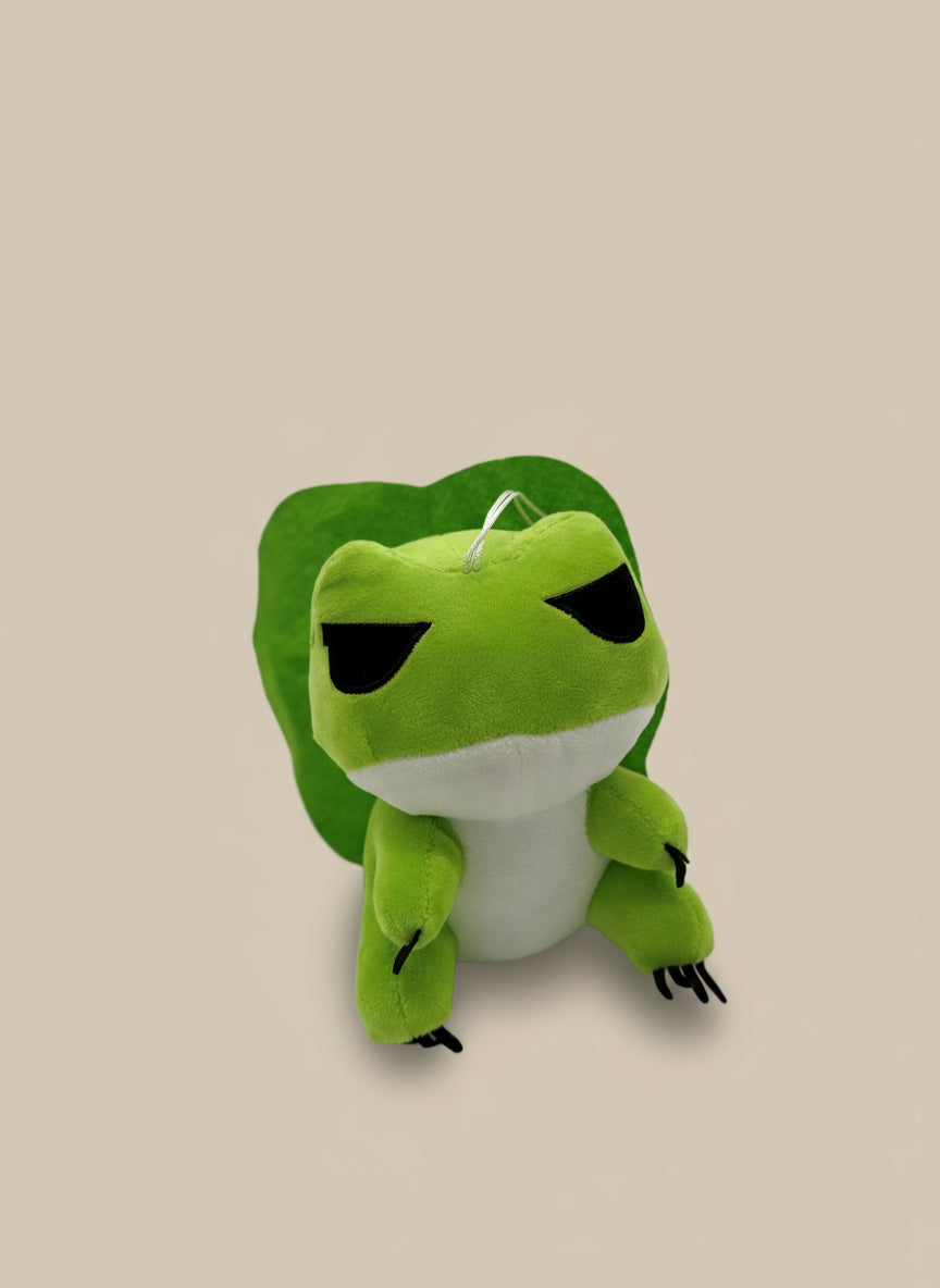 Green Frog Plush Keychain Toy – Cute Mini Stuffed Animal Gift