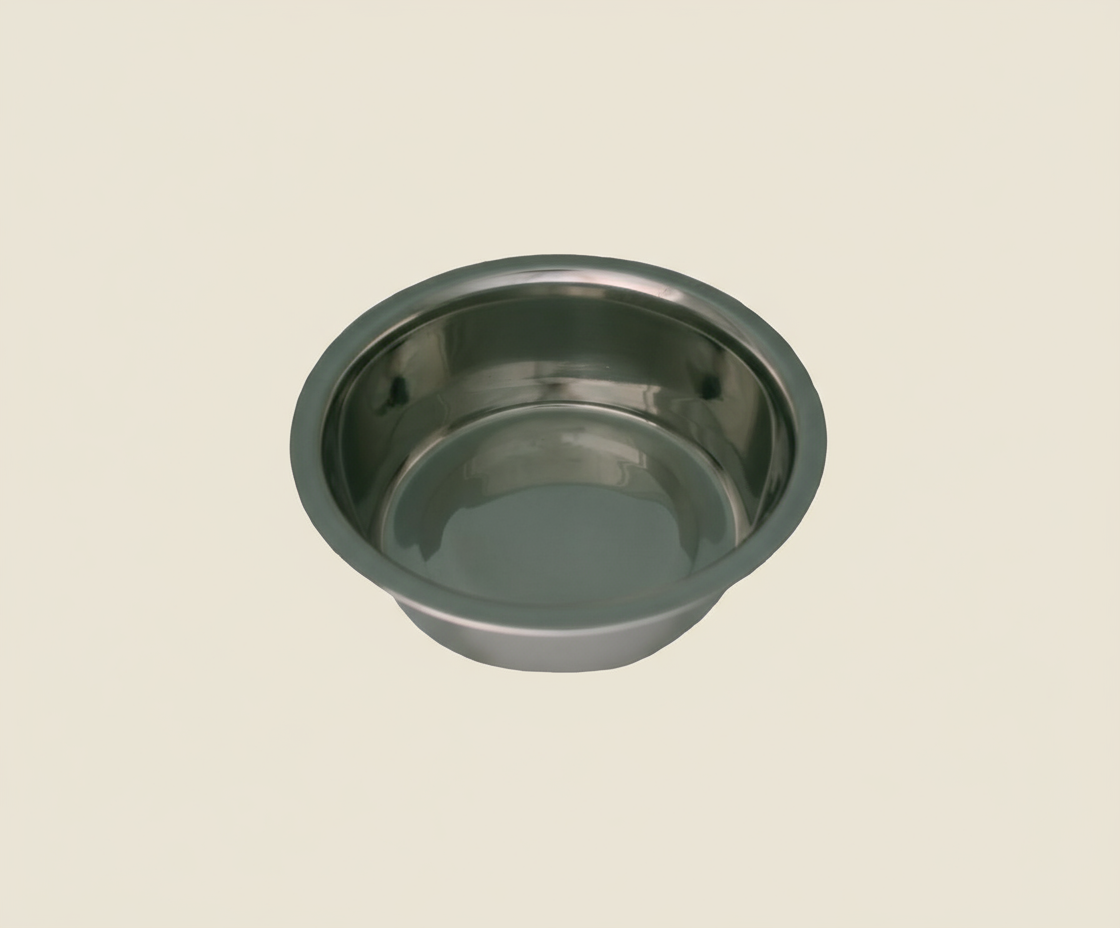 My Pet Dog Life Stainless Steel Tapered Bowl – 5-Inch Diameter (Silver)