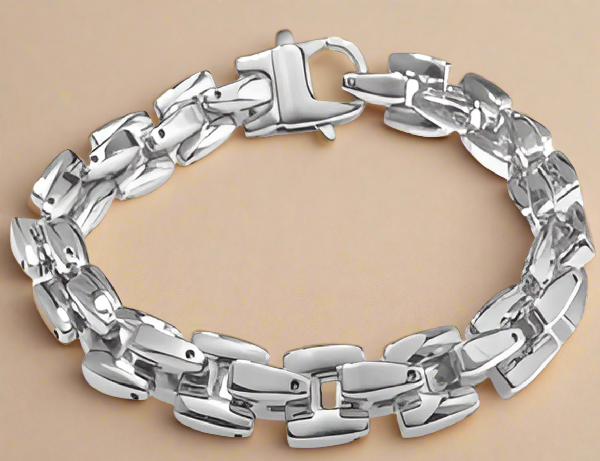 Fashion Woven H Link Bracelet 8.5