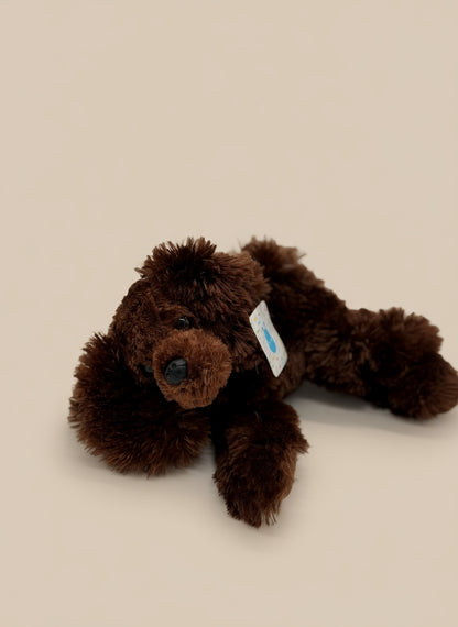 Brown Poodle Small Plush Toy – Soft Fluffy Puppy Stuffed Animal