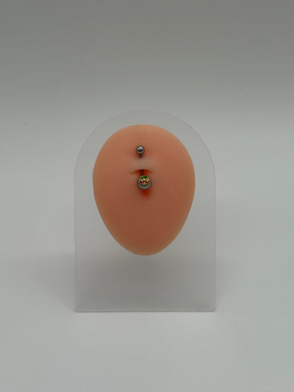 Titanium Cherries Logo Belly Button Ring