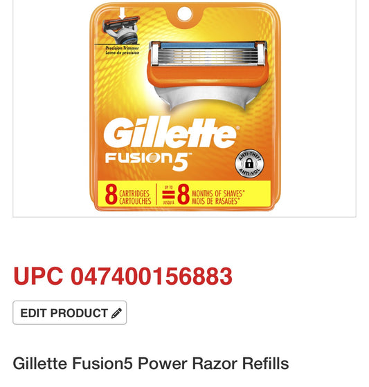 Gillette Fusion5 Power Razor Refills