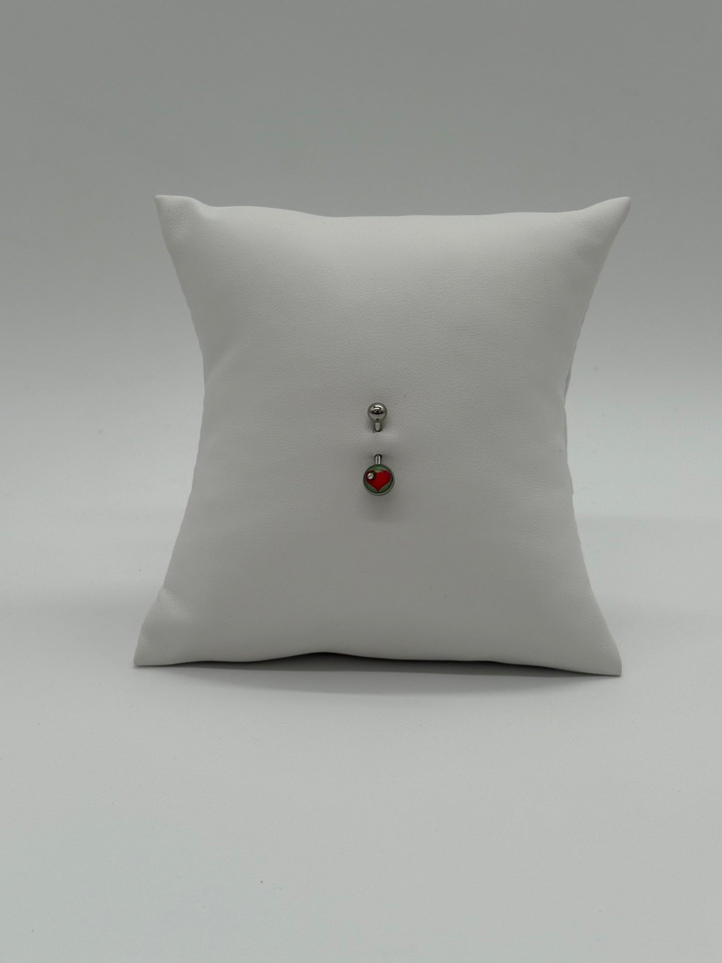 Titanium Heart Logo Belly Button Ring