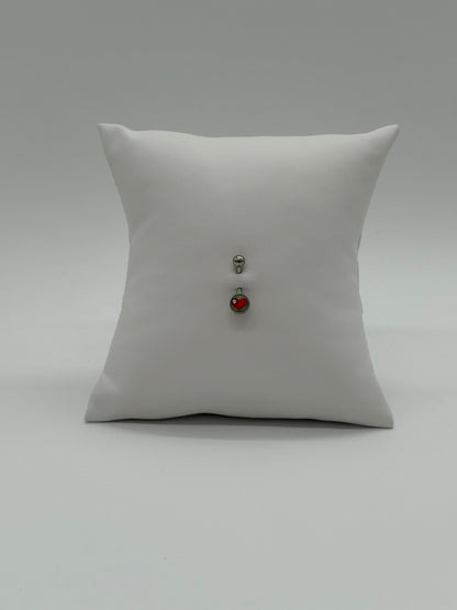 Titanium Heart Logo Belly Button Ring