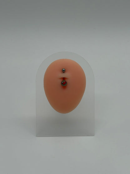 Titanium Heart Logo Belly Button Ring