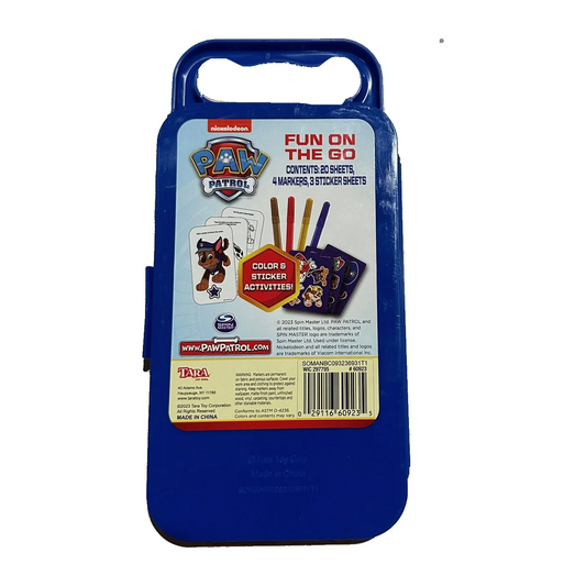 Nickelodeon Paw Patrol Fun On The Go Color & Sticker Activities Case