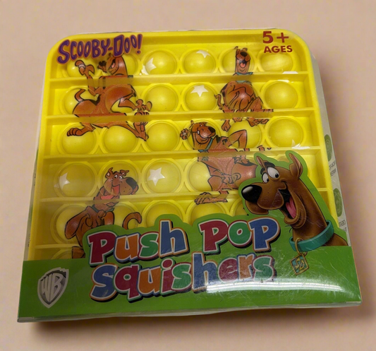 SCOOBY-DOO!  Push Pop Squishies Squishers Backpack Fidget Toy YELLOW SQ