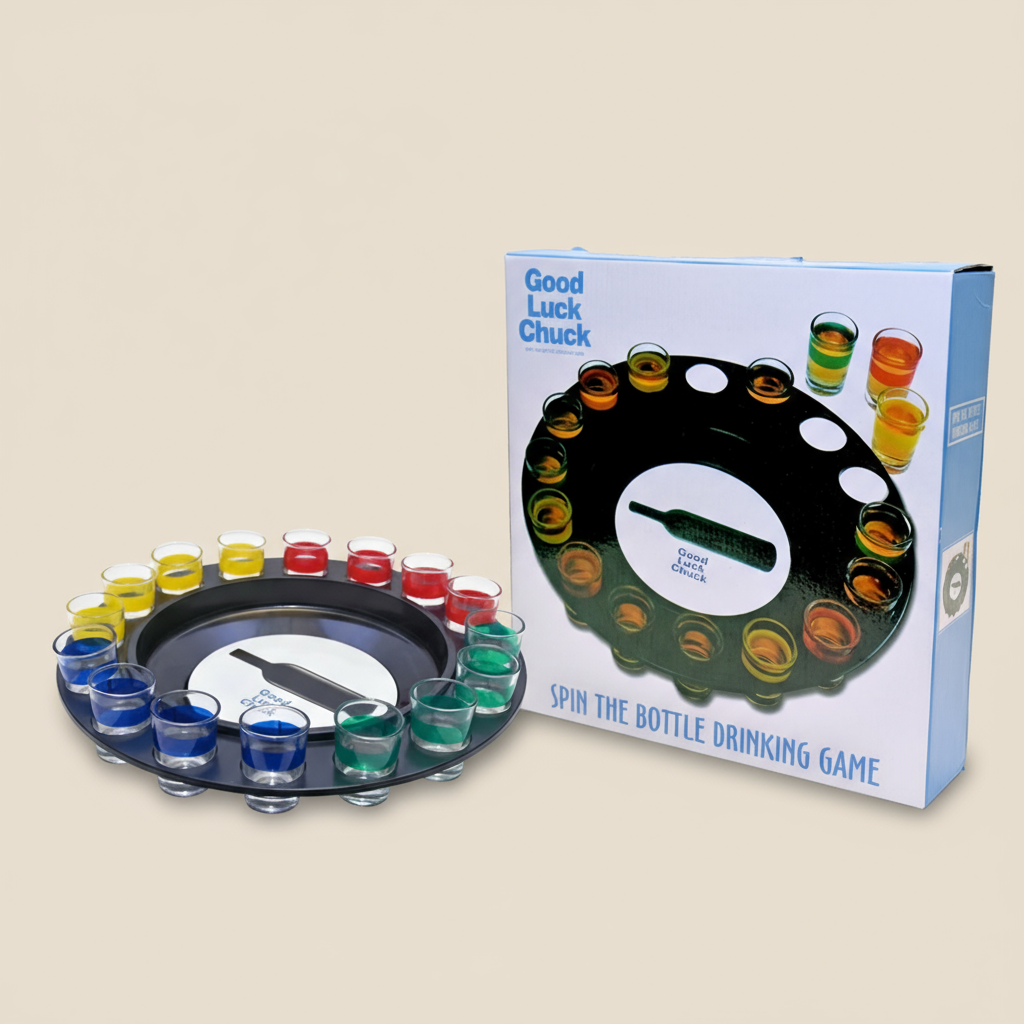 Spin The Bottle Drinking Game – Party Shot Glass Set