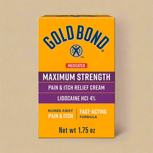 Gold Bond Medicated Maximum Strength Pain & Itch Relief Cream – 1.75 oz