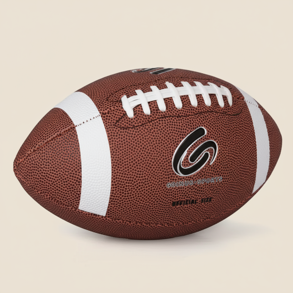 Official Size 9 Leather American Football – Durable Training & Game Ball