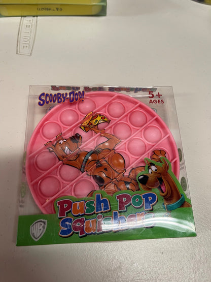 SCOOBY-DOO!  Push Pop Squishies Squishers Backpack Fidget Toy PINK CIRCLE