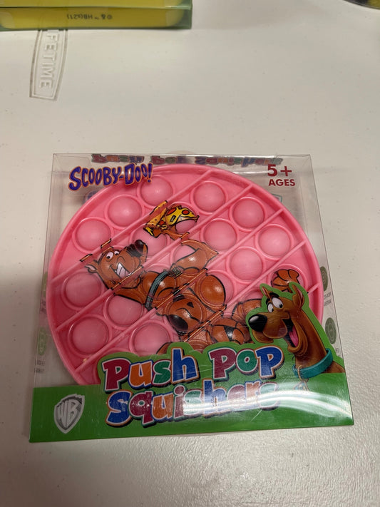 SCOOBY-DOO!  Push Pop Squishies Squishers Backpack Fidget Toy PINK CIRCLE