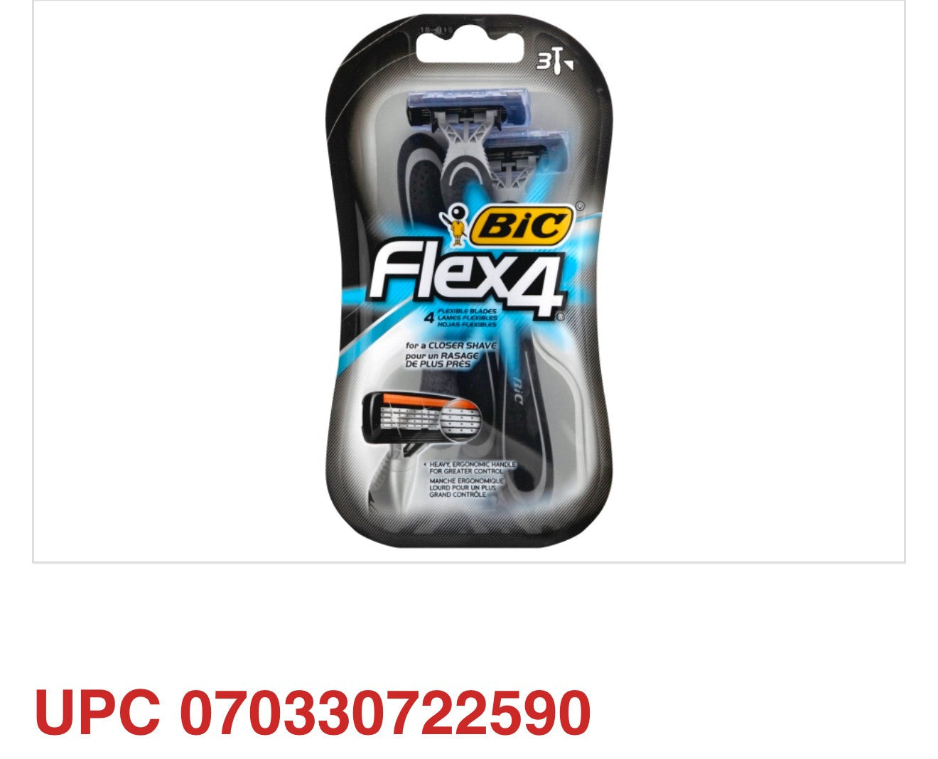BIC Flex 4 Titanium Sensitive Razors