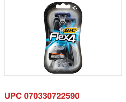 BIC Flex 4 Titanium Sensitive Razors