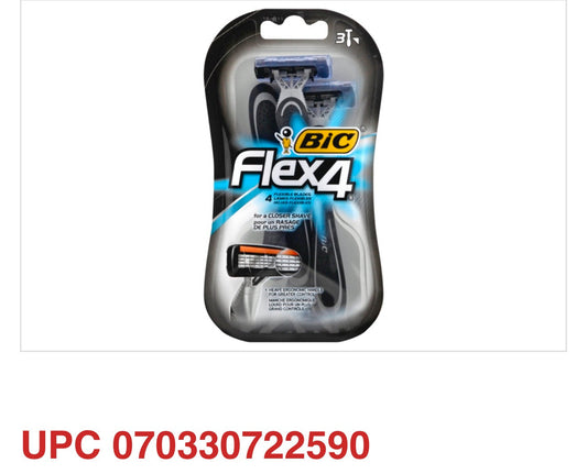 BIC Flex 4 Titanium Sensitive Razors