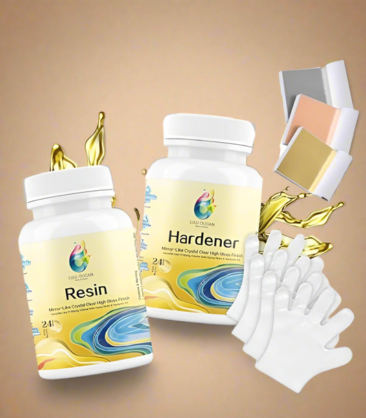 Lulu Oligain Epoxy Resin Kit – 34 oz Clear Resin Bundle for Arts & Crafts with Tools & Accessories