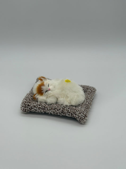 Sleeping Kitty Plush Toy with Sound – 8" to 9" Realistic Purring Cat