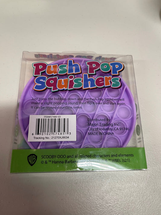 SCOOBY-DOO!  Push Pop Squishies Squishers Backpack Fidget Toy PURPLE CIRCLE