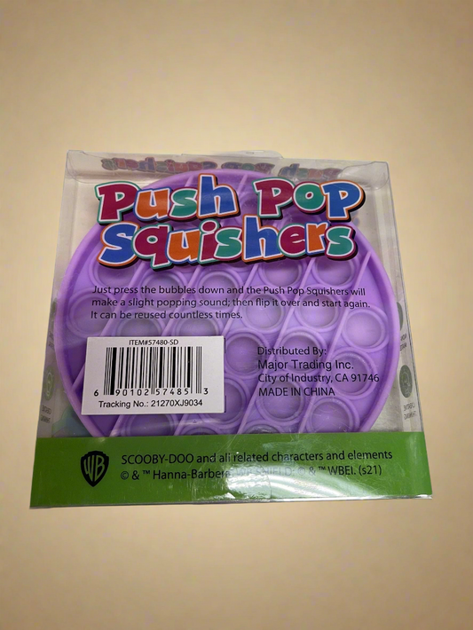 SCOOBY-DOO!  Push Pop Squishies Squishers Backpack Fidget Toy PURPLE CIRCLE