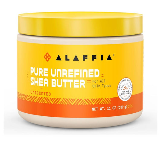 Alaffia Unscented Shea Butter – Fair Trade (11 oz)
