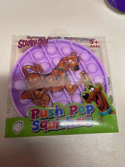 SCOOBY-DOO!  Push Pop Squishies Squishers Backpack Fidget Toy PURPLE CIRCLE