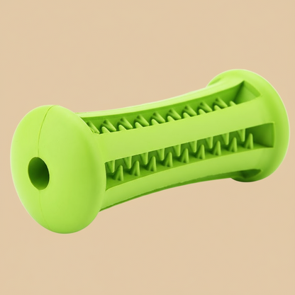 2-Pack Natural Rubber Bone Dog Toys – Durable Chew & Teeth Cleaning Set