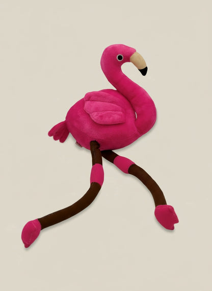 Soft Plush Pink Flamingo Stuffed Animal Toy – Medium Size (10" to 14")