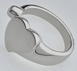 FASHION Open Heart and Ball Friendship Ring 6