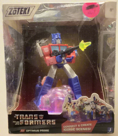 2021 Jazwares Zoteki Transformers OPTIMUS PRIME Diorama 4” Figure DAMAGE BOX
