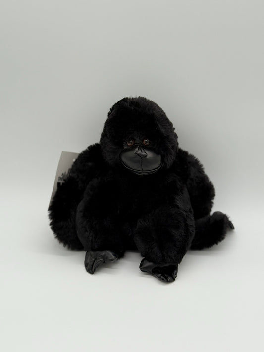 Small Silverback Gorilla Plush Toy – 8" to 9" Realistic Stuffed Animal Gift