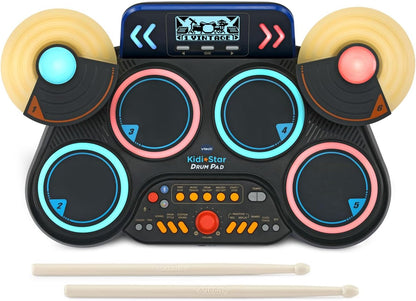 VTech Kidi Star Drum Pad, Black