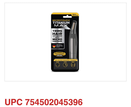 MICROTOUCH TITANIUM MAX ALL-IN-1 PERSONAL TRIMMER