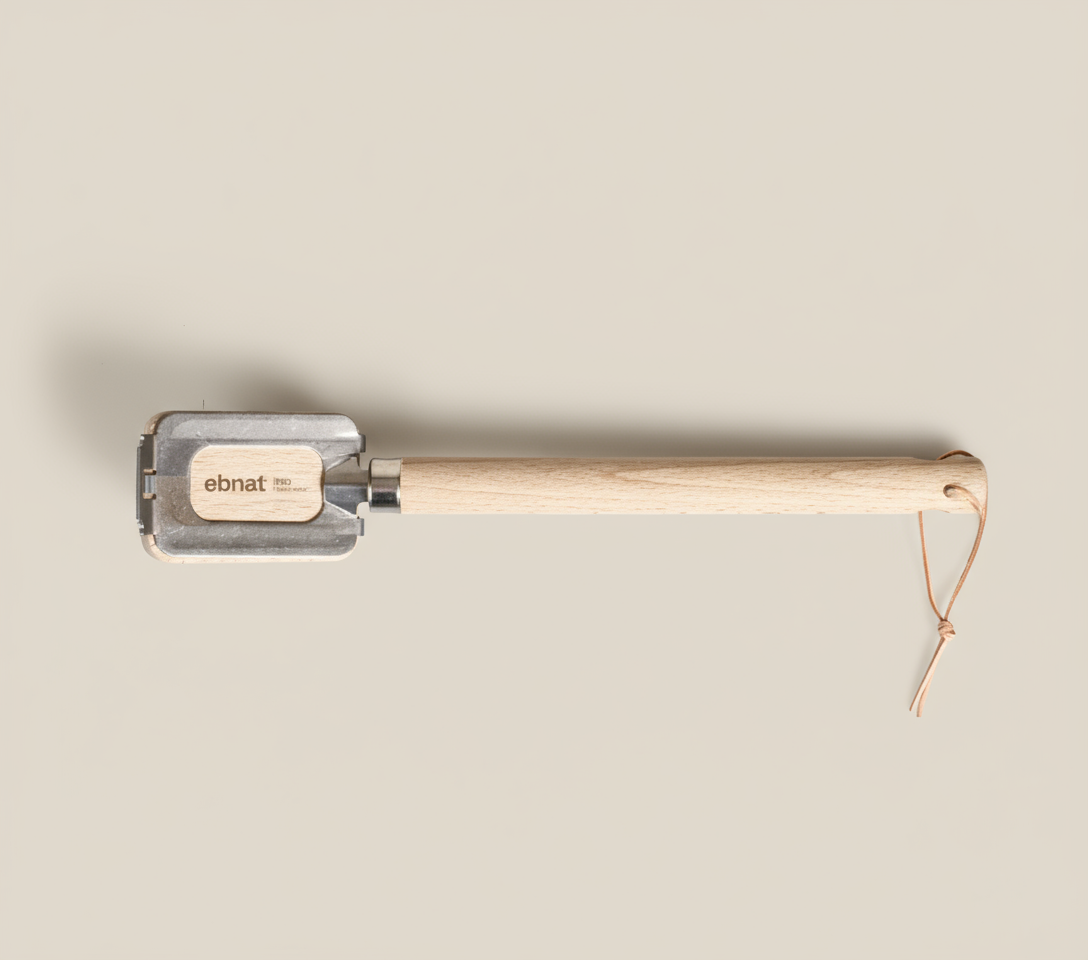 Wooden Grill Brush with Replaceable Head