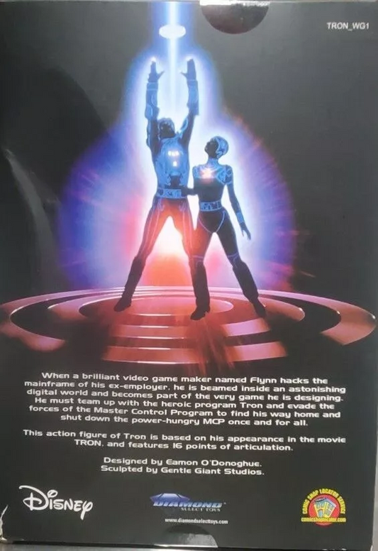 Brand New TRON Disney Walgreens Exclusive Diamond Select 7-Inch Action Figure DAMAGE BOX