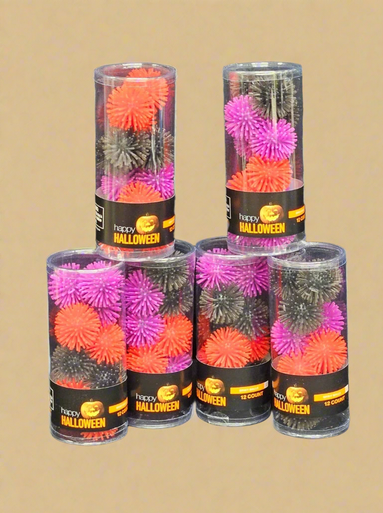Halloween Party Favor Spike Balls – 12 Count