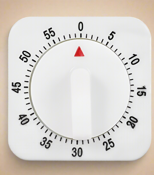 Keyohome Wind-Up Mechanical Kitchen Timer – 60-Minute Visual Countdown with Loud Bell Alarm