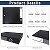 Black Storage File Boxes with Lid – 50mm Spine, 4-Pack