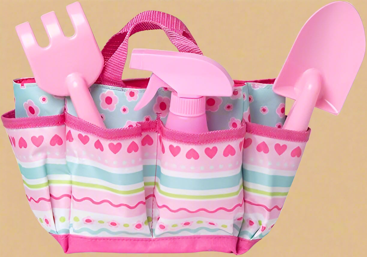 Melissa & Doug Sunny Patch Pretty Petals Gardening Tote Set with Tools