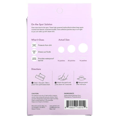 Rael Miracle Patch Overnight Spot Cover – 52 Count