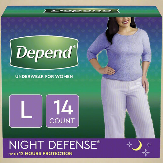 Depend® Night Defense® Underwear for Women – Large (14 ct)