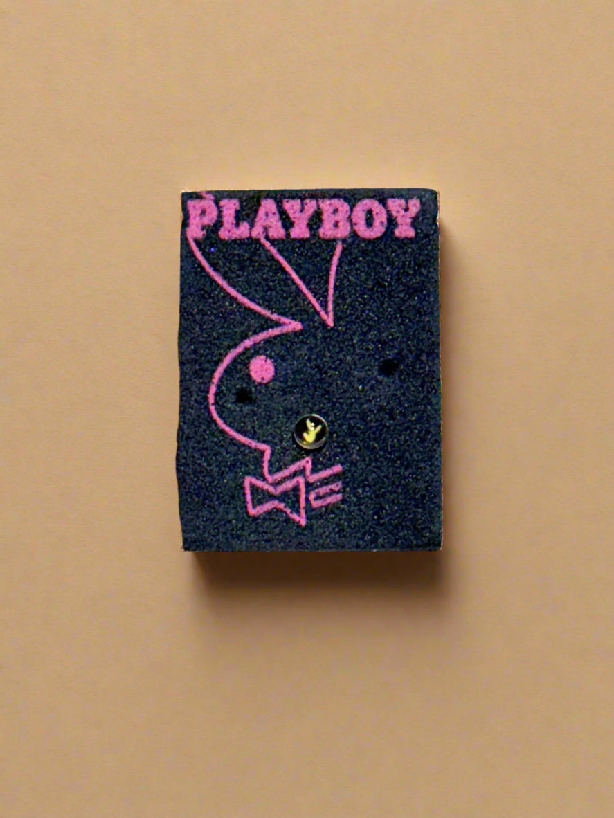 PLAYBOY Nose Piercing Curved Stainless Steel – Black and Yellow