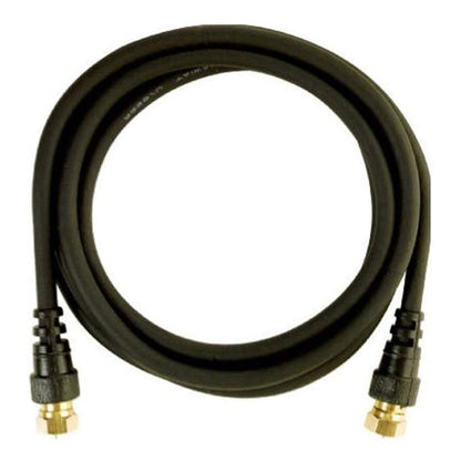 RCA 6-Foot Black Digital RG6 Coaxial Cable – Gold-Plated Connectors (VH606R)