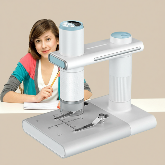 USB Wireless Handheld Microscope – Zoom Stereo Magnifier with LED Shadowless Light
