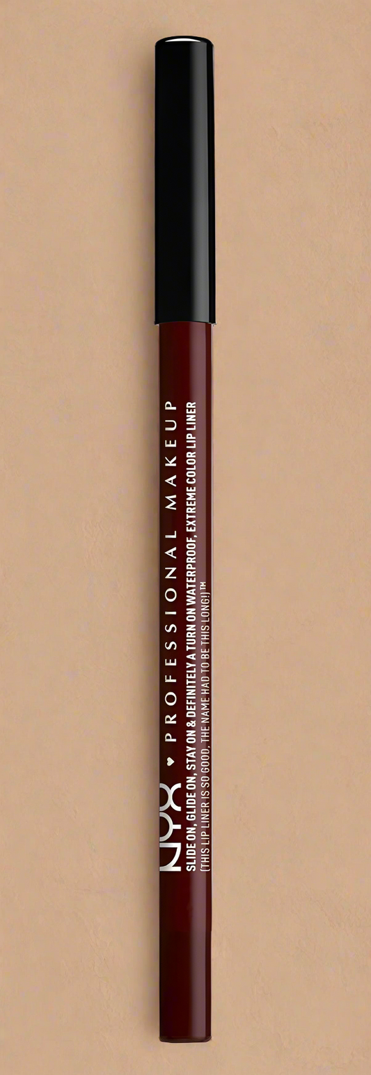 NYX Professional Makeup Slide On Waterproof Lip Pencil – Dark Soul (Deep Wine Red), 0.042 fl oz