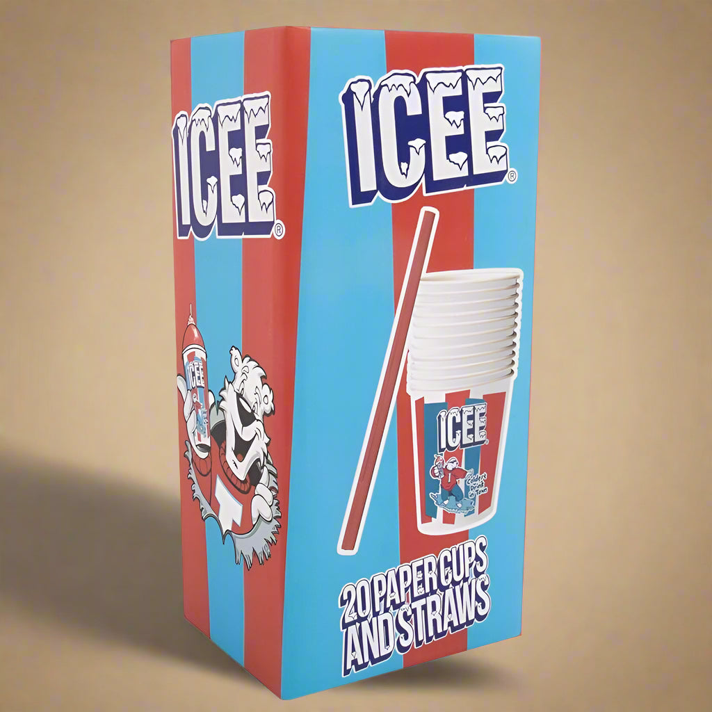 ICEE Slushie Cups & Straws Pack of 20 – Official Licensed 9oz Cups