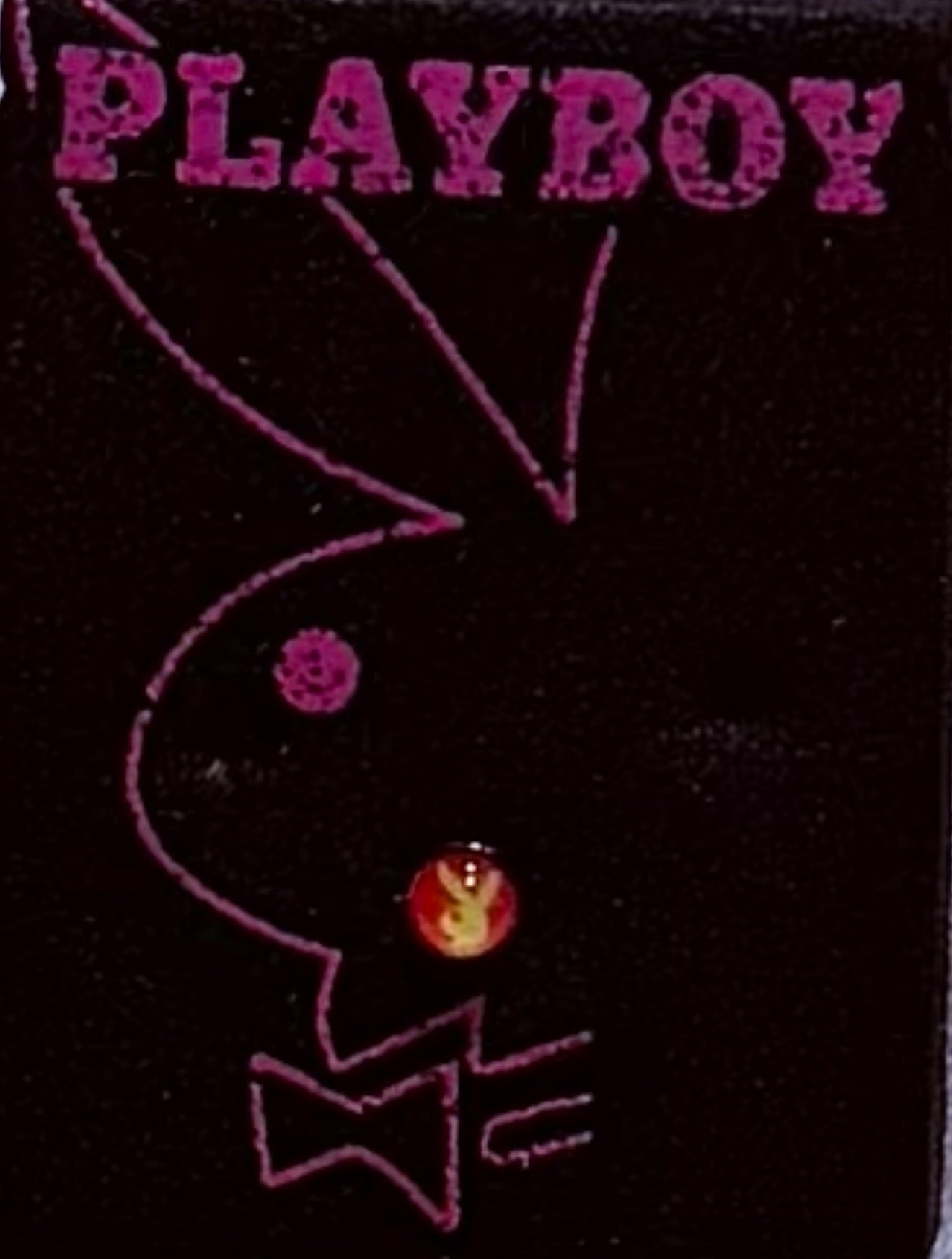 Playboy Nose Stud – Red & Yellow Stainless Steel Design