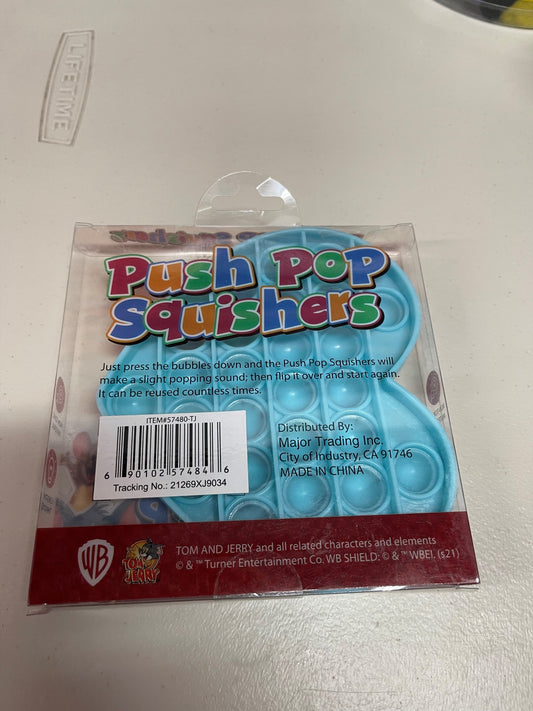 TOM AND JERRY  Push Pop Squishies Squishers Backpack Fidget Toy AQUG HEART