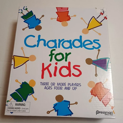 Charades For Kids Family Fun Ages 4+ For 3 or More Players