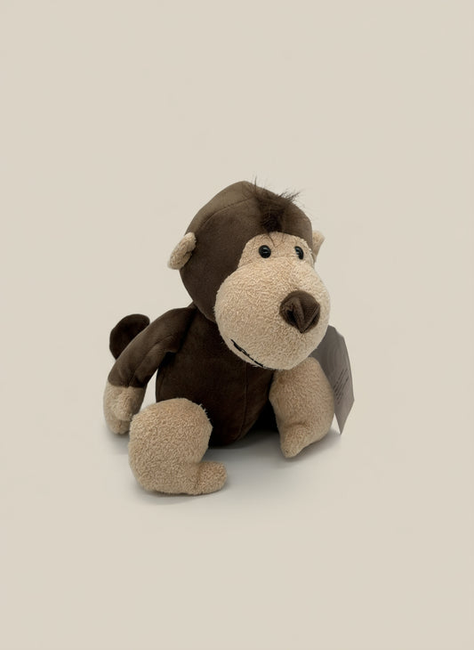 Brown Monkey Plush Keychain Toy – Cute Mini Stuffed Animal Gift